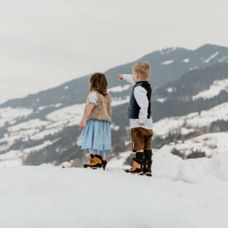 Wieshof Kids im Schnee